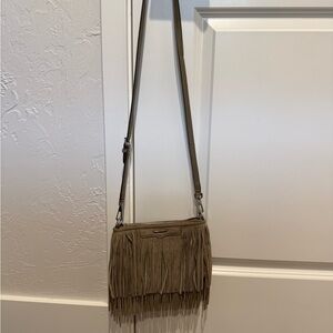 Rebecca Minkoff Fringe Crossbody Bag in Taupe - Women